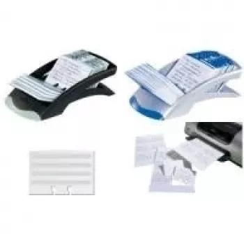 DURABLE TELINDEX DESK VEGAS Rotary Card File, 500 Cards, 100x72 mm, Black 241223
