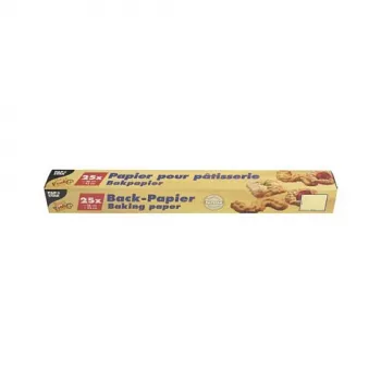 PAPSTAR Baking Paper Sheets, brown, 380 x 420 mm, non-stick coated on both sides, heat-resistant up to 220°C, 24-pack 14201