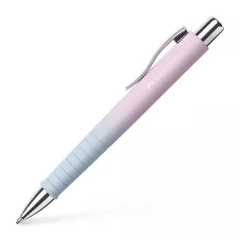 Faber-Castell Poly Ball Urban Ballpoint Pen, Blushing Sky, blue ink, 0.6 mm XB, non-slip grip zone 241131
