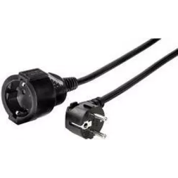 e+p SV 32 Extension Cable 3m Black Schuko 1 socket 16A