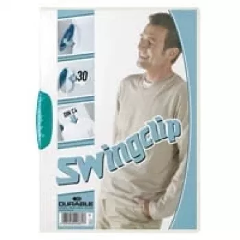 DURABLE SWINGCLIP 30 A4 Clip Folder Transparent (25-Pack) 226014