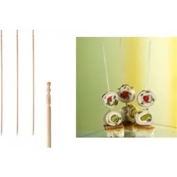 PAPSTAR Finger Food Skewers 90 mm Bamboo 500 Pieces (81097)