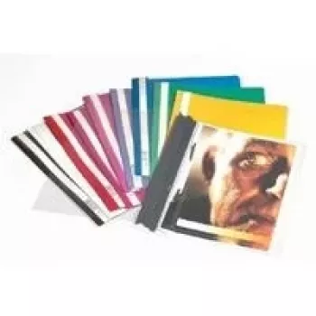 DURABLE A4+ Report File, Transparent Polypropylene, 50 Pack, Clamp Mechanism, 220 x 310 mm 257001