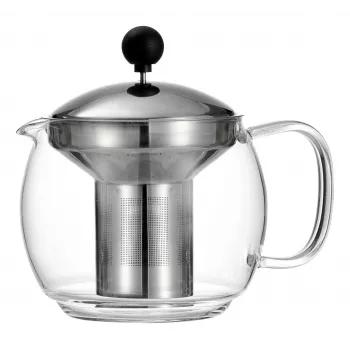 Ritzenhoff & Breker ENJOY Glass Teapot, 1.1 L, with Stainless Steel Tea Filter 820799