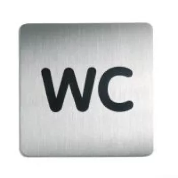 DURABLE PICTO WC Pictogram Sign 150x150 mm Self-Adhesive Acrylic 495723