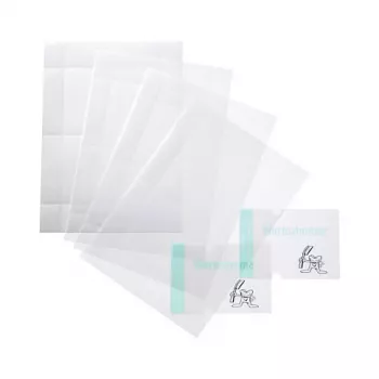 DURABLE CRYSTAL SIGN Replacement Films, 148 x 148 mm, Transparent, 10 Sheets (483219)