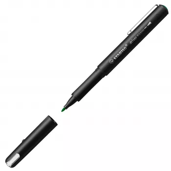 STABILO Fineliner dr!ver, Medium, Green, Smudge-Proof and Odourless Water-Based Ink, 1 Piece (1089/36)