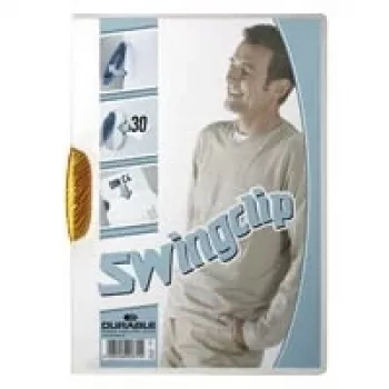DURABLE SWINGCLIP® 30 A4 transparent clip folder, 30-Sheet capacity, 25-pack 226009