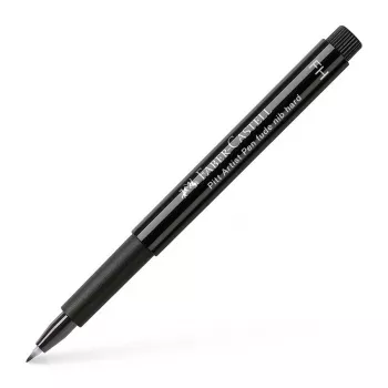 Faber-Castell PITT Artist Pen Fude, Black Pigmented Ink, 1 Pen 167895