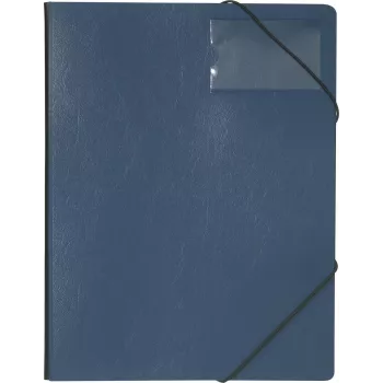 DURABLE Premium corner file A4 dark blue rigid film with elastic corner bands 2320-07
