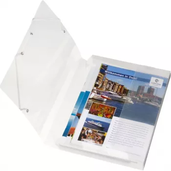 HERLITZ Document Box DIN A4, Polypropylene, Transparent, 40 mm Spine, 250 x 40 x 330 mm 1948678