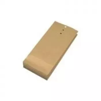 MAILmedia 40117-7 sample bottom-gusset bag, 2x folded, 3-hole punched (50 mm bottom gusset), natural brown, 120 g/m²