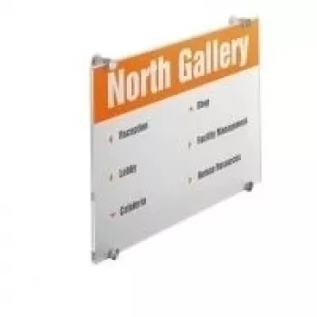 DURABLE CRYSTAL SIGN A3 portrait door sign, transparent acrylic glass, screw mounting, 1 set 482619