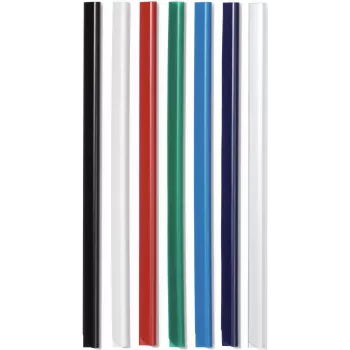 DURABLE DURACLIP A4 Clamp Bars 6 mm Transparent (50-Pack) 293119