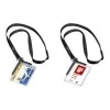 DURABLE 820758 Transparent ID Card Holders with Clip and Pin, 10-Pack