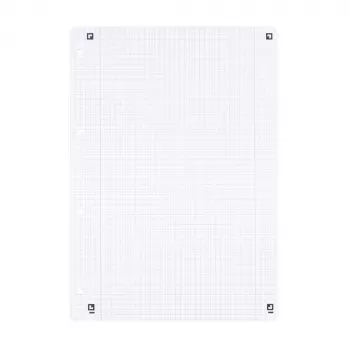 Oxford A4 squared refill paper, 50 sheets, 4-Hole punched, ruling 28 400131584