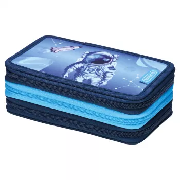 Herlitz TriCase Cosmic Explorer 31-Piece pencil case, polyester, 3 compartments, 3 zips 400197093
