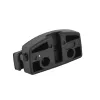 FISCHER Bicycle Lock Holder for Saddle Stays, Universally Compatible, Black Plastic, 1 Piece (85913)