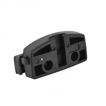 FISCHER Bicycle Lock Holder for Saddle Stays, Universally Compatible, Black Plastic, 1 Piece (85913)