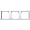 Merten 3-Way Frame 1-M, System M, Polar White Gloss 389319