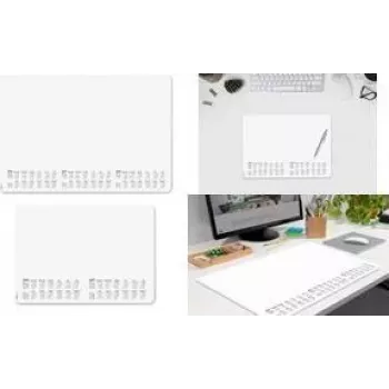 SIGEL Desk Pad Dot Grid 2026/2027/2028 White/Black Paper 30 Sheets (H6301)