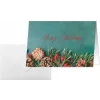 SIGEL DS642 Green Christmas A6 Landscape Folded Card, 250 g/m² White Card, Inkjet/Laser/Copier, 5 Cards with Envelopes
