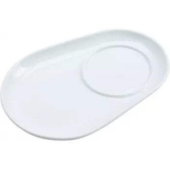 Ritzenhoff & Breker BIANCO Oval Porcelain Coasters, 125 x 180 x 20 mm, White, 6 Pieces 425895