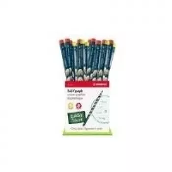 STABILO EASYgraph HB Graphite Pencil, Blue, 36-Piece Cardboard Display F44292