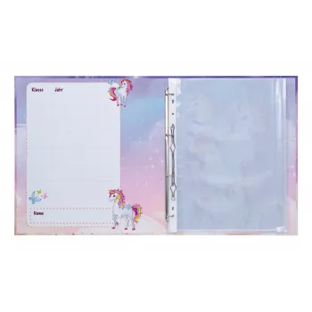 HERMA Unicorn Certificate Ring Binder A4, Sturdy Cardboard, 2 O-Rings, 25 mm, Full-Surface Print 20161