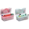 allit McPlus Clear 16 Storage Box, Polypropylene, Transparent with Red Clips 416411