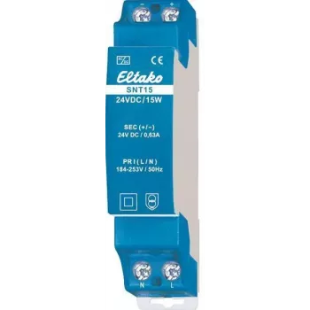 Eltako SNT15-24VDC/15W DIN Rail Power Supply 24V DC 15W 0.625A 20000168