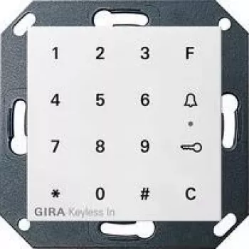 GIRA 260503 Rocker with Light Symbol for System 55, Pure White