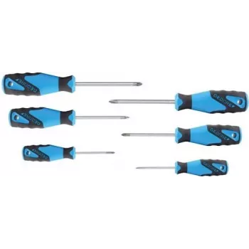 GEDORE Workshop Screwdriver Set, 6-Piece, Phillips & Pozidriv (2003589)