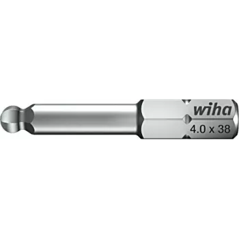 Wiha 7017 Z Magnetic Bit Holder, 1/4 inch Hex, 38 mm, DIN 3126/ISO 1173, Steel 70170040