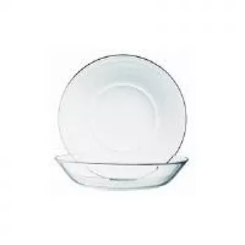 Esmeyer Cosmos Dessert Plate Made of Toughened Glass 140 mm, 12-Piece Set (410-007)