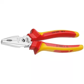 GEDORE VDE Heavy-Duty Combination Pliers with Sleeve Insulation 180 mm (1550950)