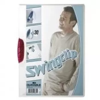 DURABLE SWINGCLIP 30 A4 Transparent Clip Folder (25-Pack) 226035