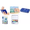 STAEDTLER 888M M12-C Metallic Watercolour Paint Set, 12 Colours in Metal Case with Mixing Palette and Finger Ring