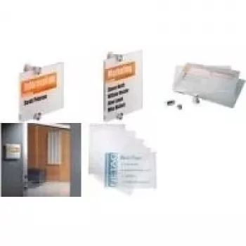 DURABLE CRYSTAL SIGN A3 replacement films for door signs, 10 sheets, transparent 483619
