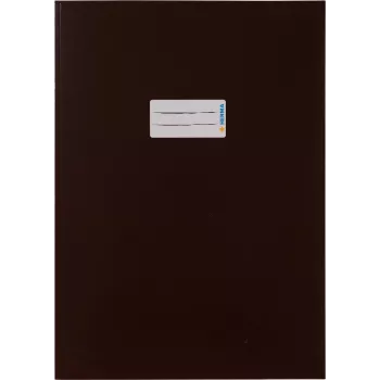 HERMA A4 exercise book cover card brown 19754