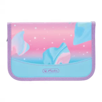 Herlitz Ocean Lights Filled Pencil Case, 31 Pieces, Polyester, 205 x 140 x 38 mm, 2 Flaps 400197090