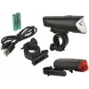 FISCHER Bicycle LED Lighting Set 40/20/10 Lux, StVZO Approved, Black (85346)