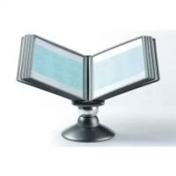 DURABLE SHERPA motion TABLE 10 reference display system, 10 A4 panels, black 558737