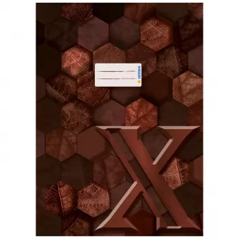 HERMA exercise book protector X, card, DIN A4, brown, with labelling field, 10 pieces (20092)