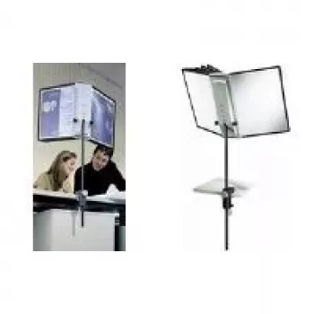 DURABLE SHERPA® Desk Clamp 10 - A4 Display Board System, 10 Boards, 5 Colours, 360° Rotation 581800