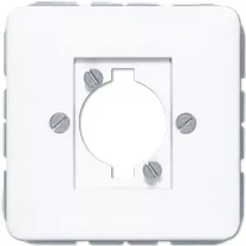 JUNG CD 568 WW Cover for XLR Connector (P Series), Thermoset, CD Series, Alpine White