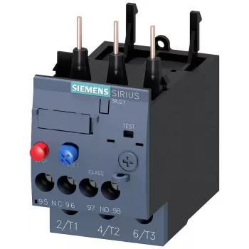 SIEMENS Overload Relay 11-16 A, Class 10, S0, 3-Pole, 1NO+1NC, Screw Terminals, 3RU2126-4AB0