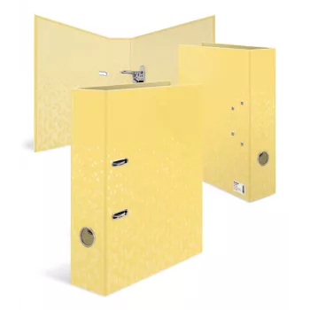 HERMA Color Standard lever arch file, DIN A4, yellow, 70 mm spine, card, 1 piece 20114