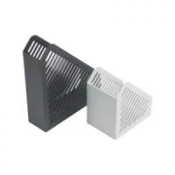 HELIT H6361082 Desk Organiser Mesh Structure DIN A5 Polystyrene Light Grey