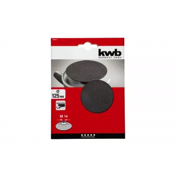 kwb QUICK-STICK Hook-and-Loop Backing Pad, 125 mm, M14 488014